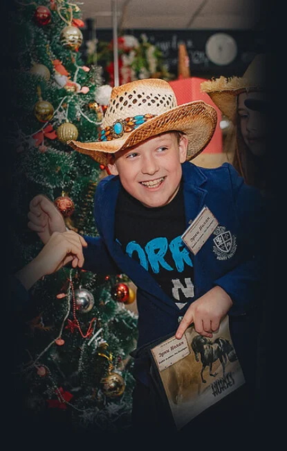 Новый год в школе в Астане.